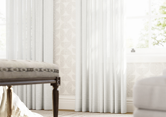 Gemstone Voile, White - Made to Measure Curtains - Image 5